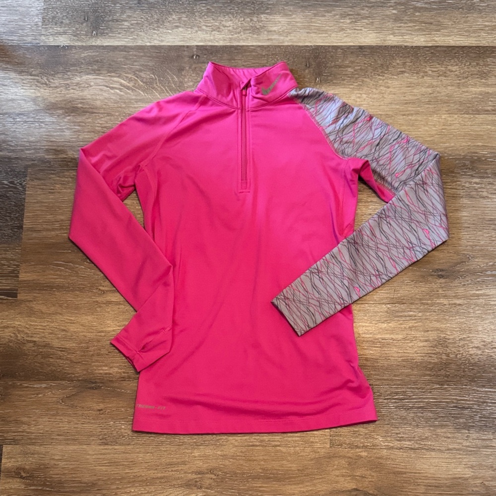 Nike Pink Long Sleeve Athletic Top